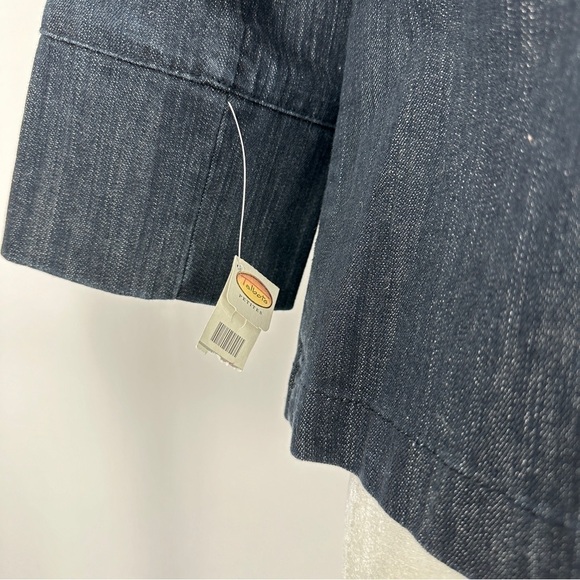 NWT - Talbots Size Petites Women's Box Stretch Cropped Denim Jacket - Picture 6 of 9